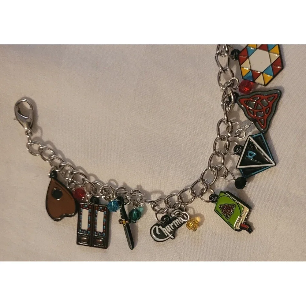 CHARMED Inspired Dangle Charm Adjustable Cable Chain Bracelet